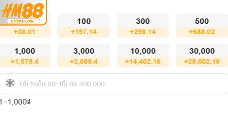 Hướng dẫn chi tiết từng bước nhanh để nạp tiền HM88