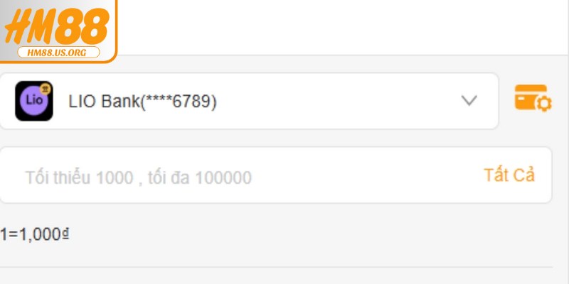 Hạn mức và thời gian xử lý rút tiền HM88