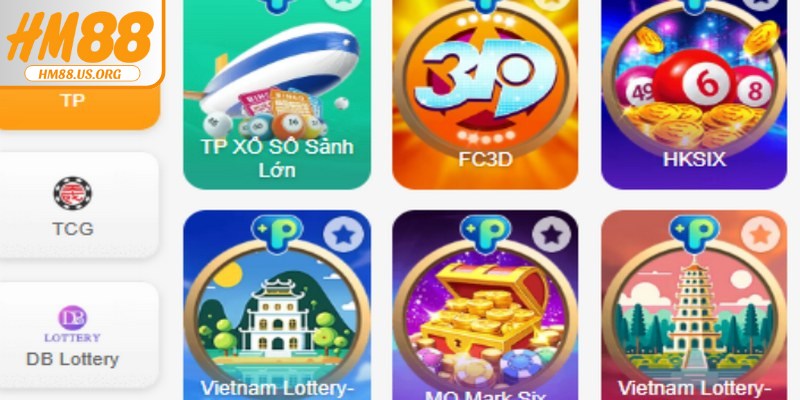 Các hình thức xổ số phổ biến tại HM88